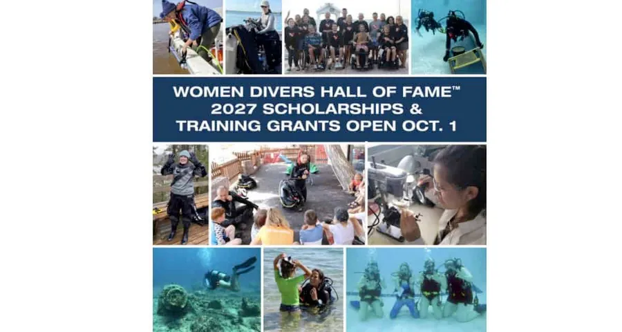 Women Divers Hall of Fame Opens $50K+ in 2027 Grants