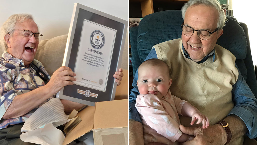 Man Becomes World's Oldest First-Time Grandfather at 92