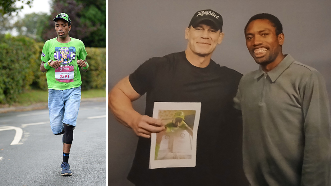 Marathon Runner Meets Hero John Cena After Record Wins