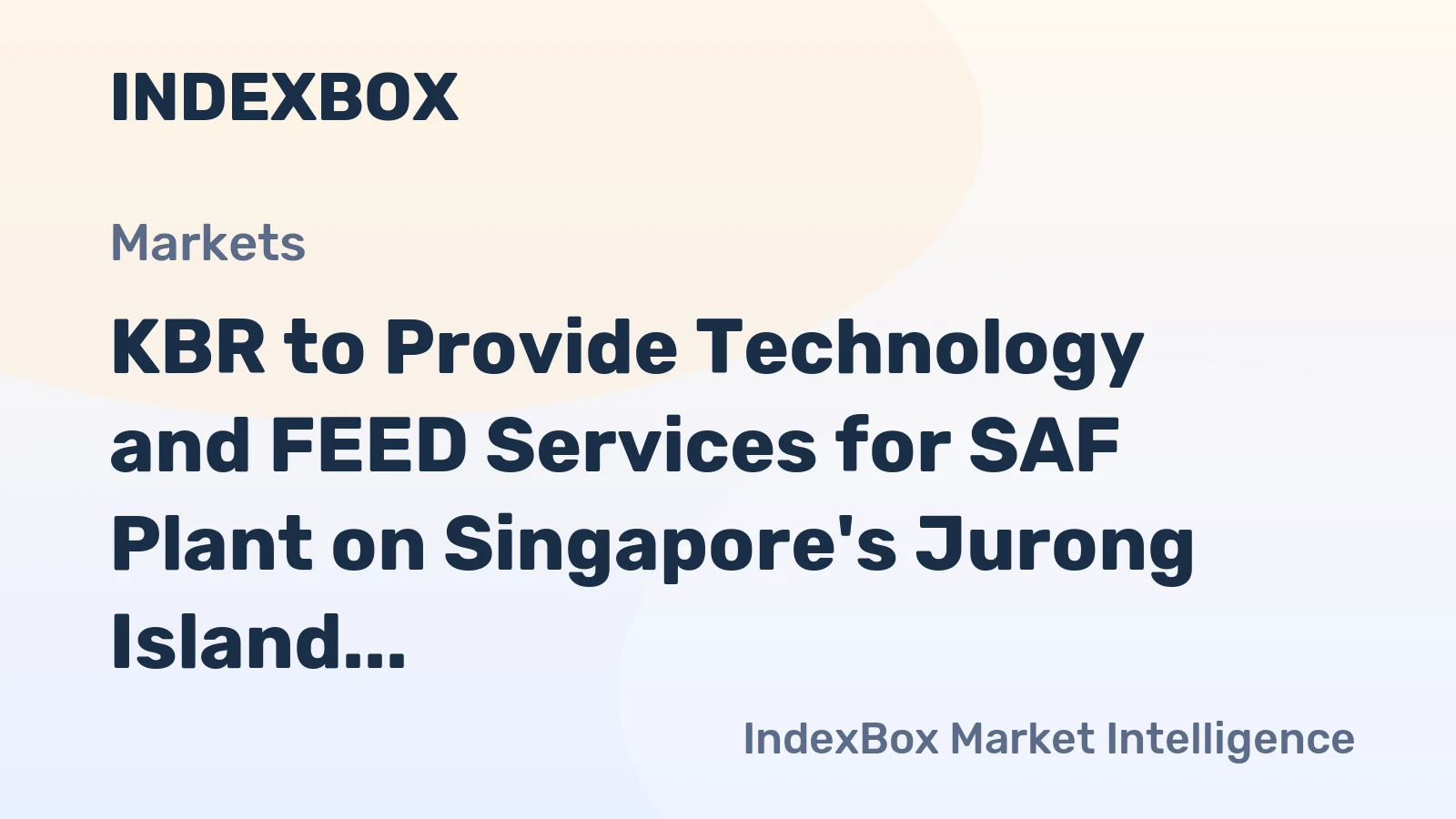 Singapore Plans 100K-Ton Green Jet Fuel Plant