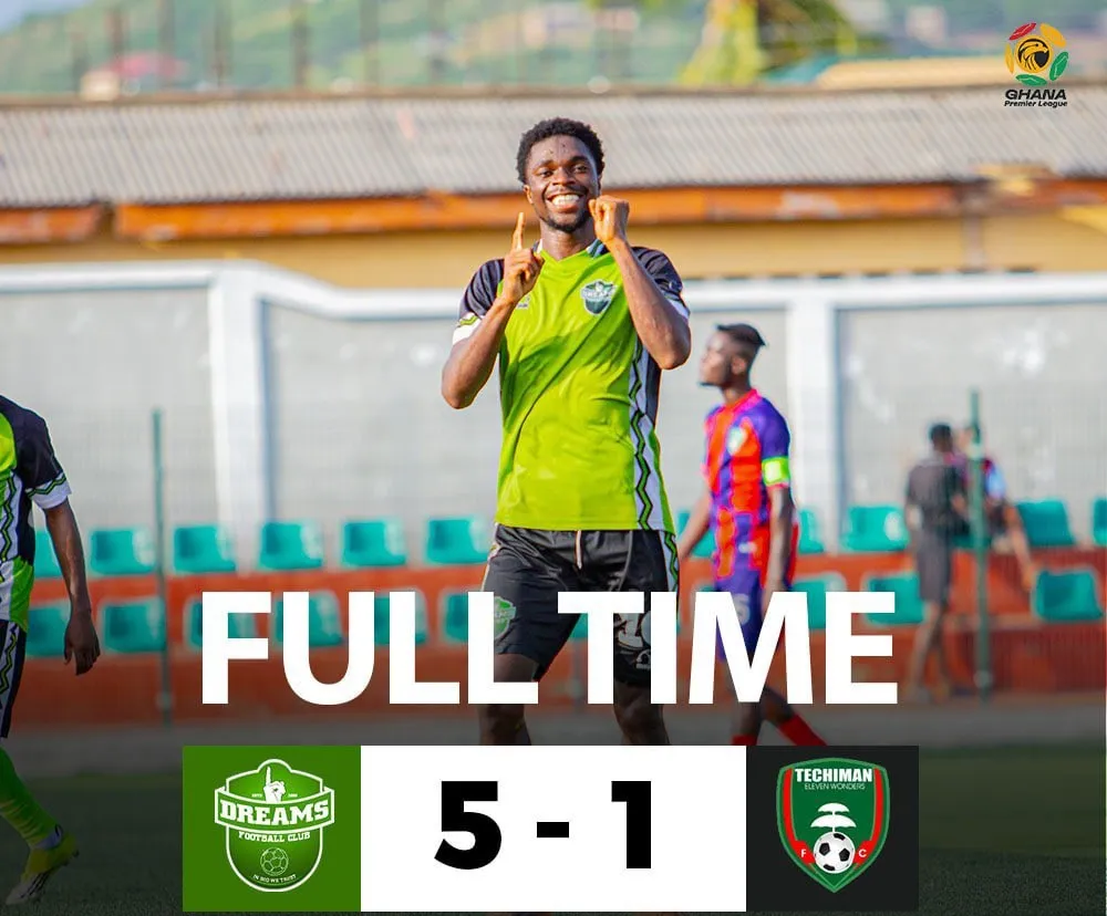 Dreams FC Scores 5 Goals in Epic Second-Half Comeback
