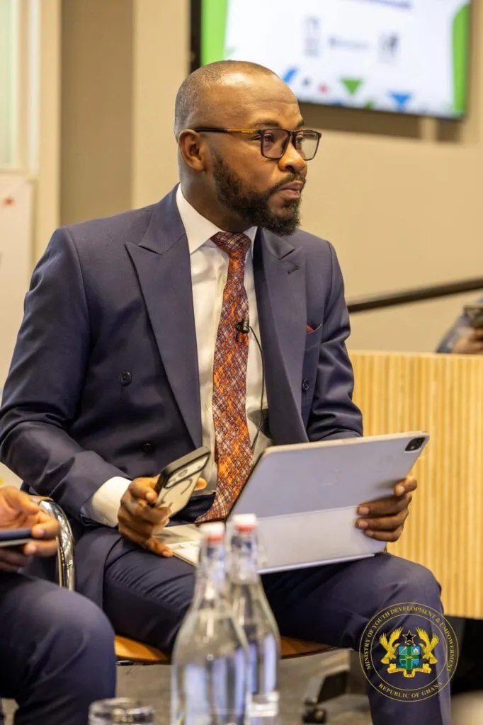 Ghana's National Youth Authority CEO Osman Ayariga speaking at Commonwealth summit in Oxford