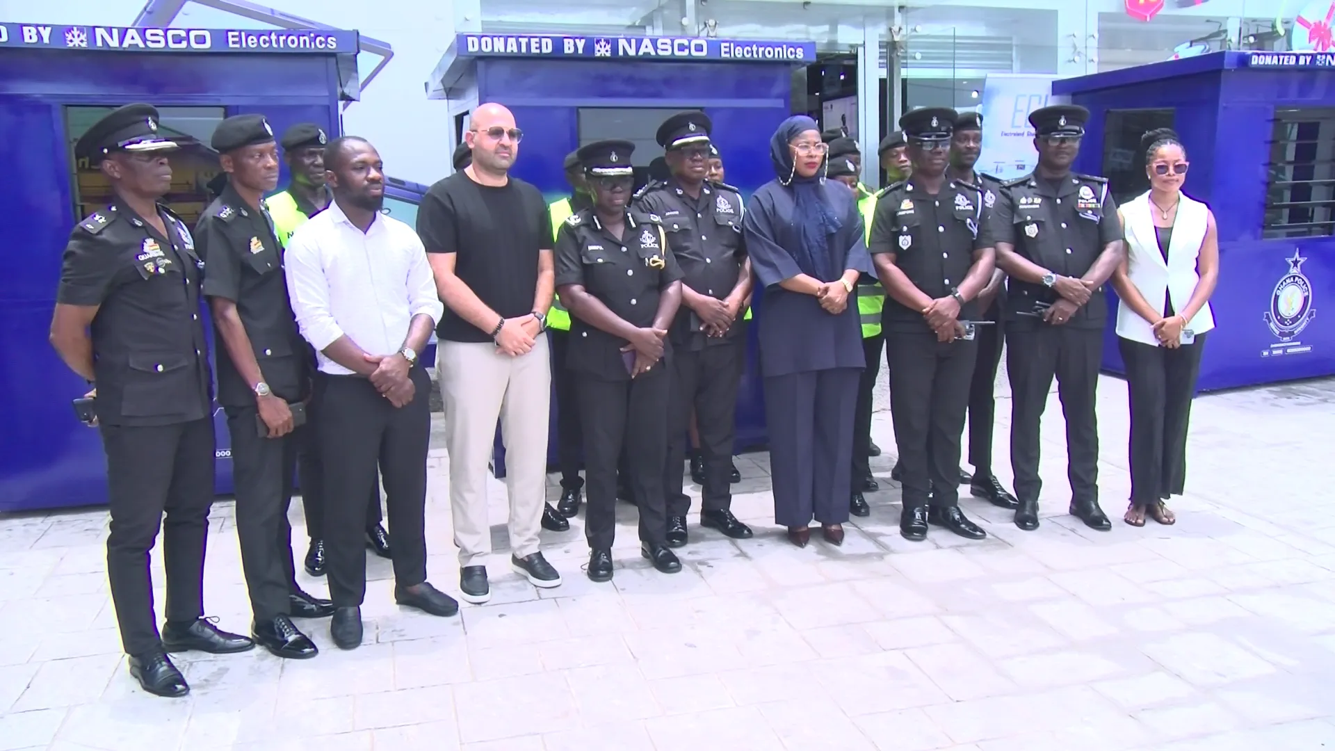 Ghana Company Gives Police Weather-Proof Kiosks