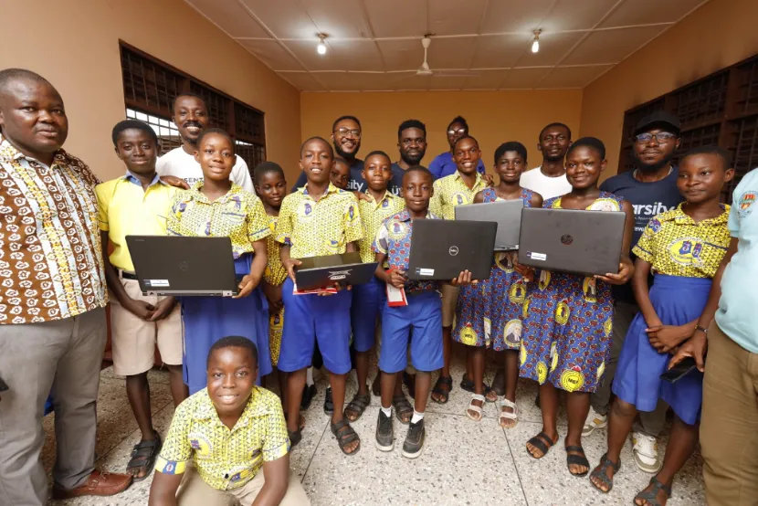 Ghana: 200+ Students Get AI Training and Free Laptops