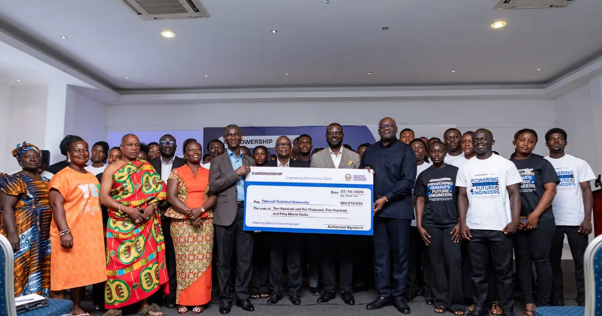 Ghana Company Funds 63 Engineering Students at TTU