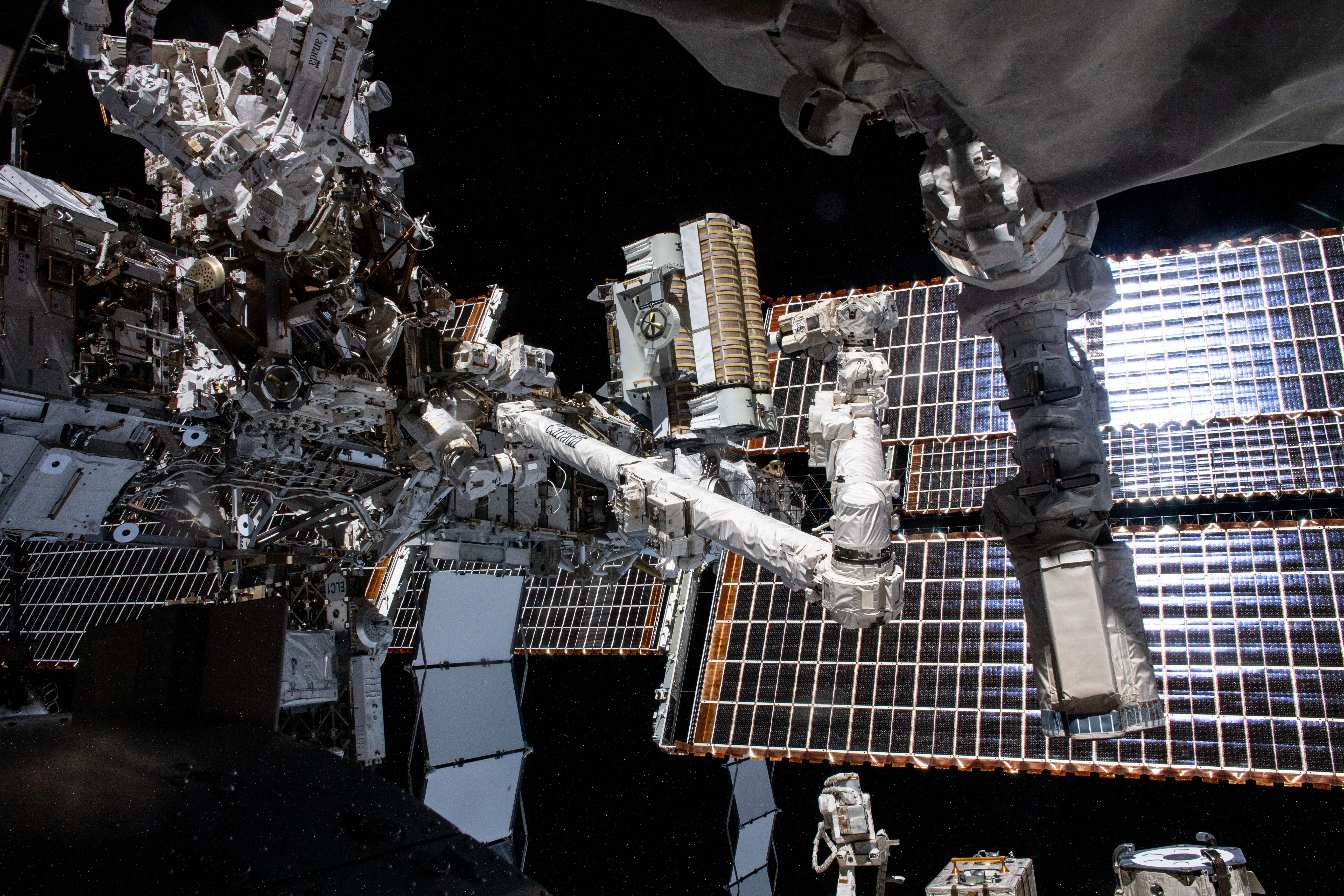Space Station Gets 160kW Power Boost From Roll-Out Panels
