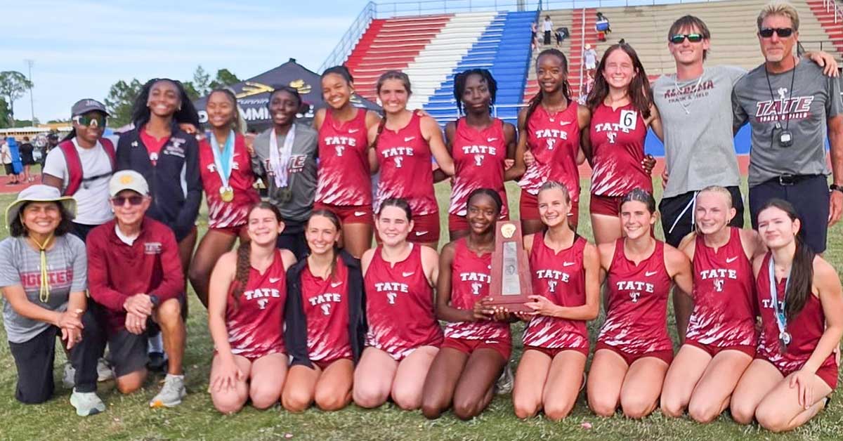 Tate High Girls Win District Track Title in Coach's Legacy