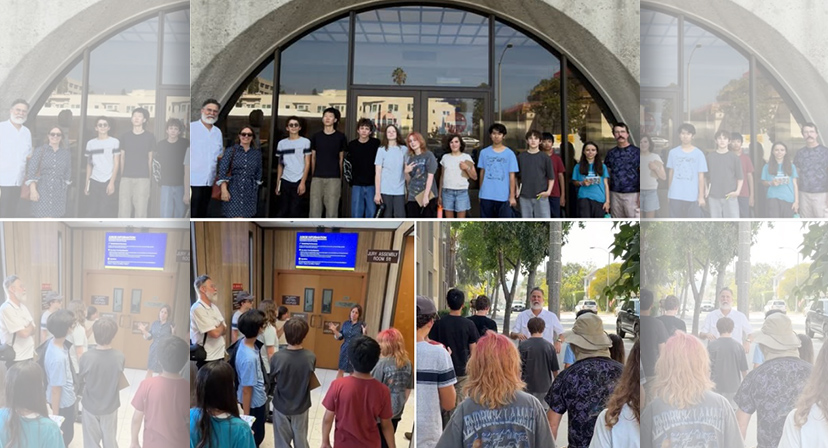 Pasadena Students Learn Civics at Courthouse, Senior Center