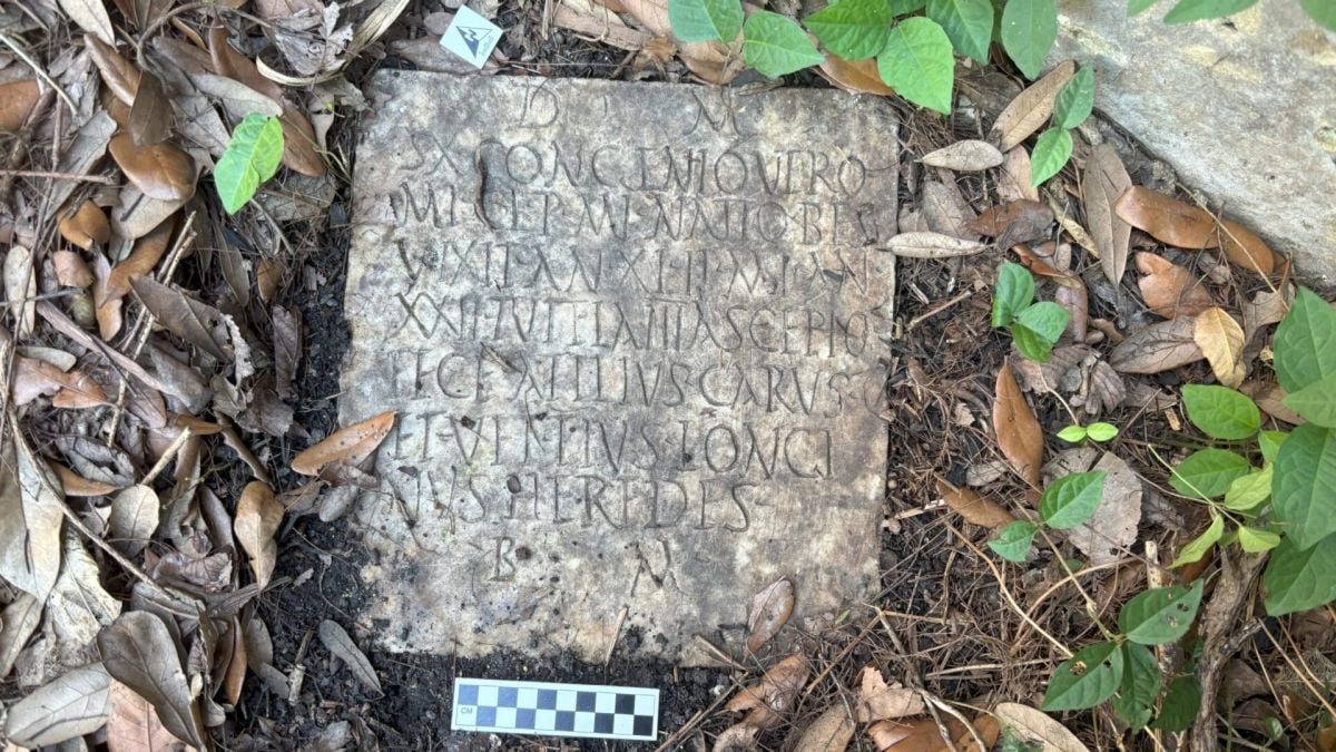 New Orleans Couple Finds 1,900-Year-Old Roman Tombstone