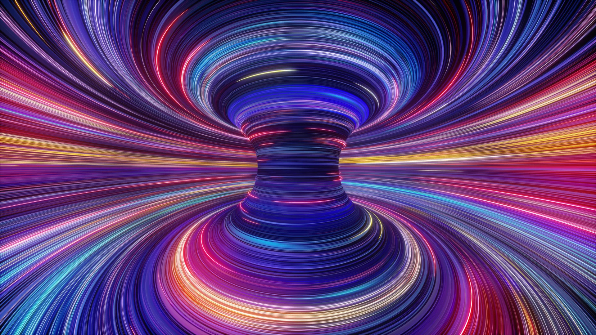 Abstract visualization of quantum spins interacting in a material showing magnetic ordering patterns