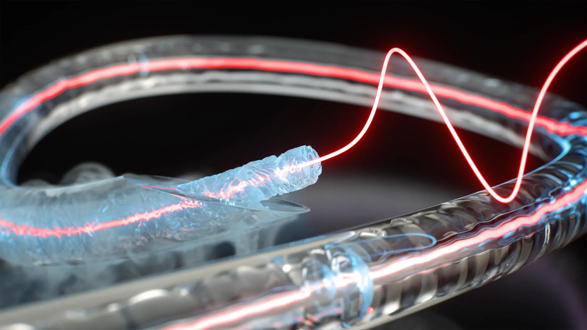 Frozen Fiber Boosts Light-Sound Interaction 1,000x