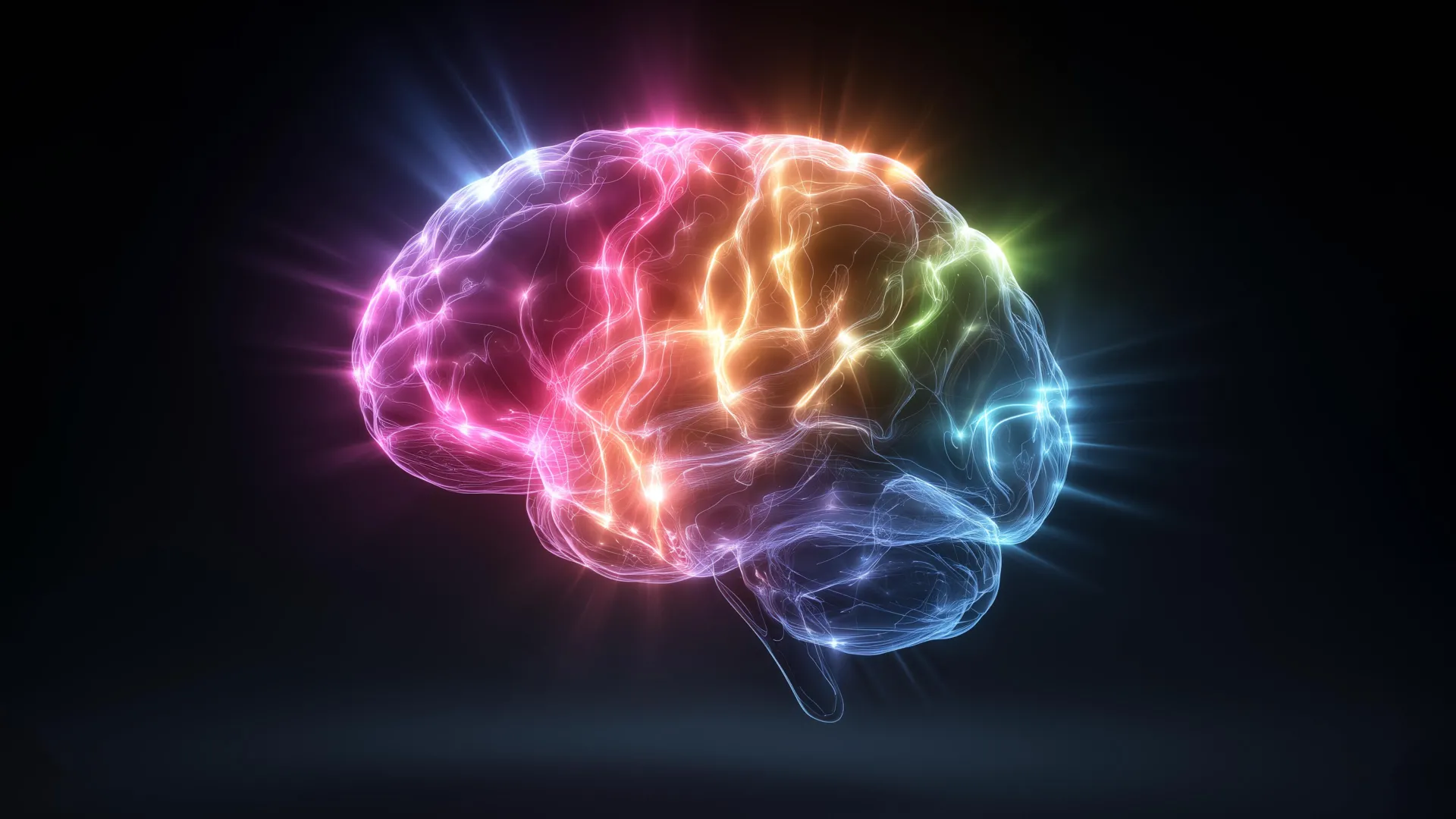 Microscopic view of healthy brain immune cells clearing cellular debris in neural tissue