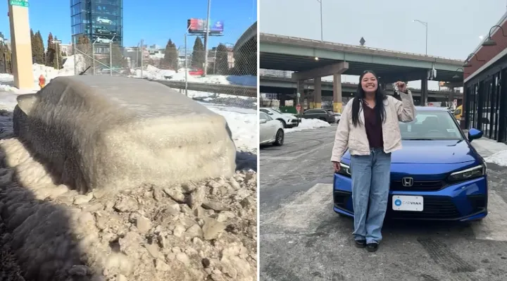 Teacher's Frozen Car Goes Viral, Gets Free Replacement