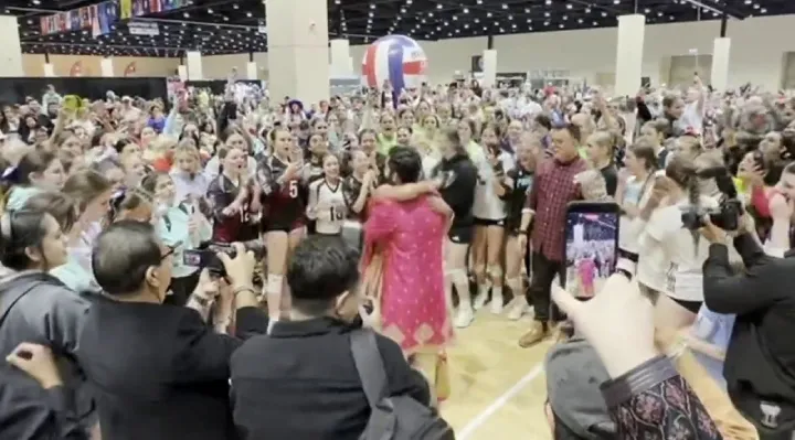 Tornado Shelters Wedding, Volleyball Team Joins the Party