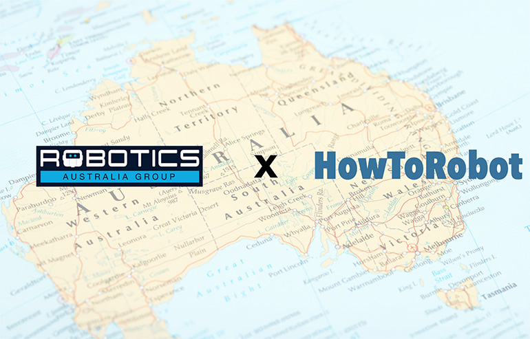 Computer screen showing AI automation platform interface connecting Australian manufacturers with robotics suppliers