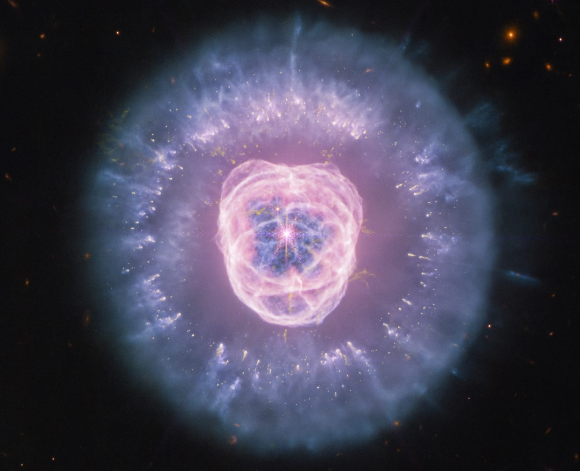 Webb Telescope Captures a Lion's Face Glowing in Space