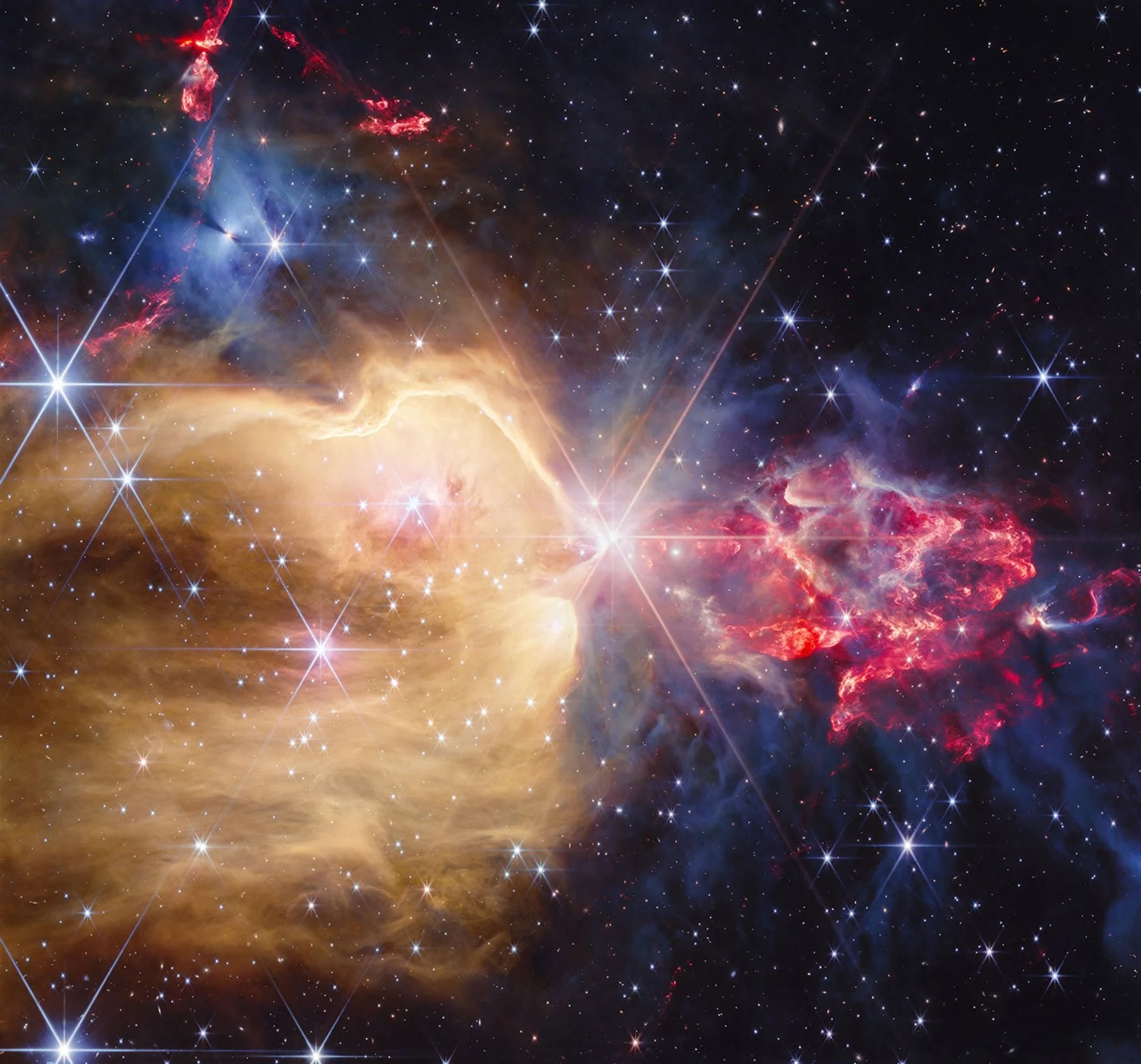 Webb Telescope Reveals 130 Baby Stars Hidden in Cosmic Nursery