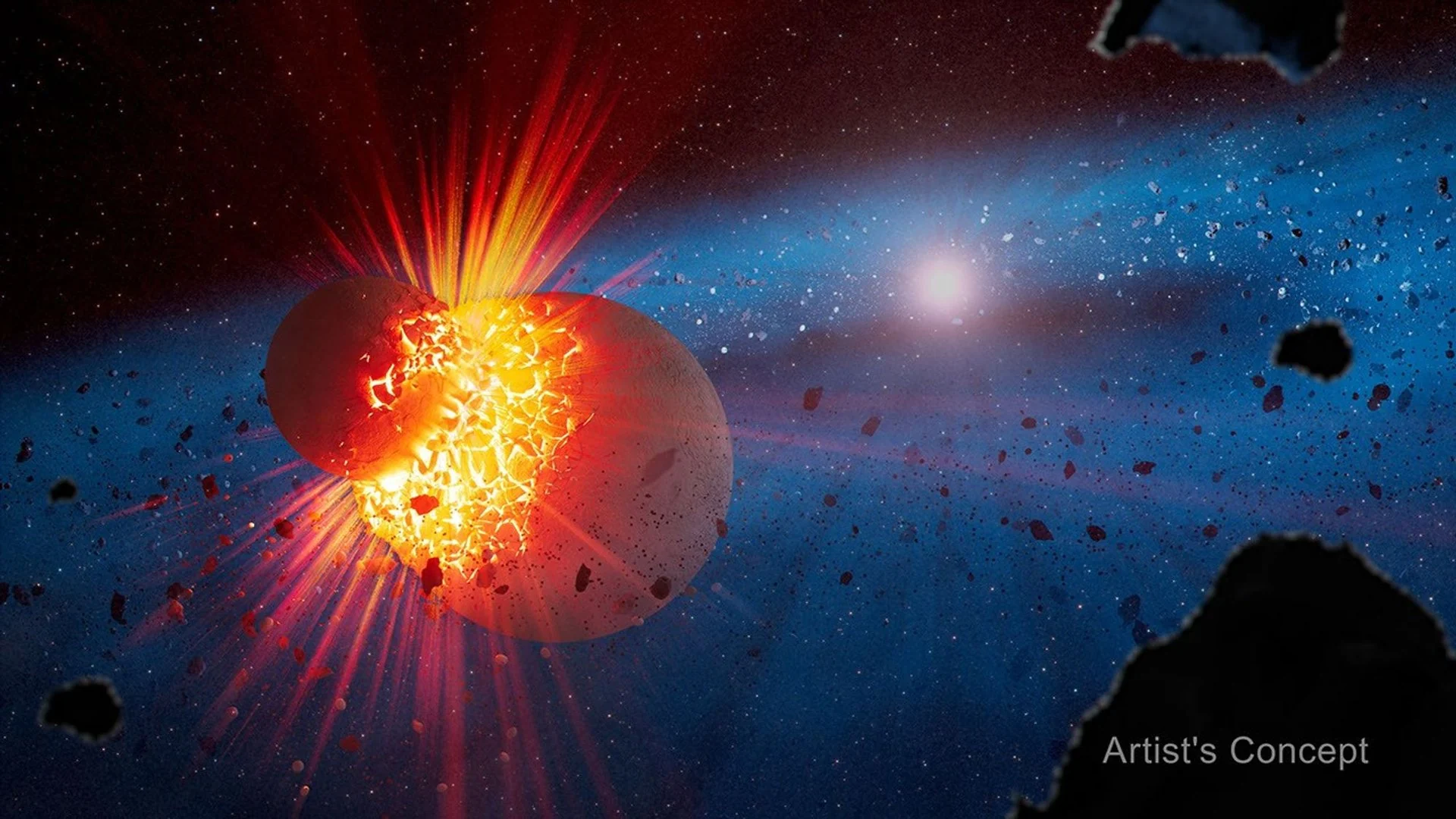 Webb Telescope Reveals Ancient Collisions Like Earth's Birth