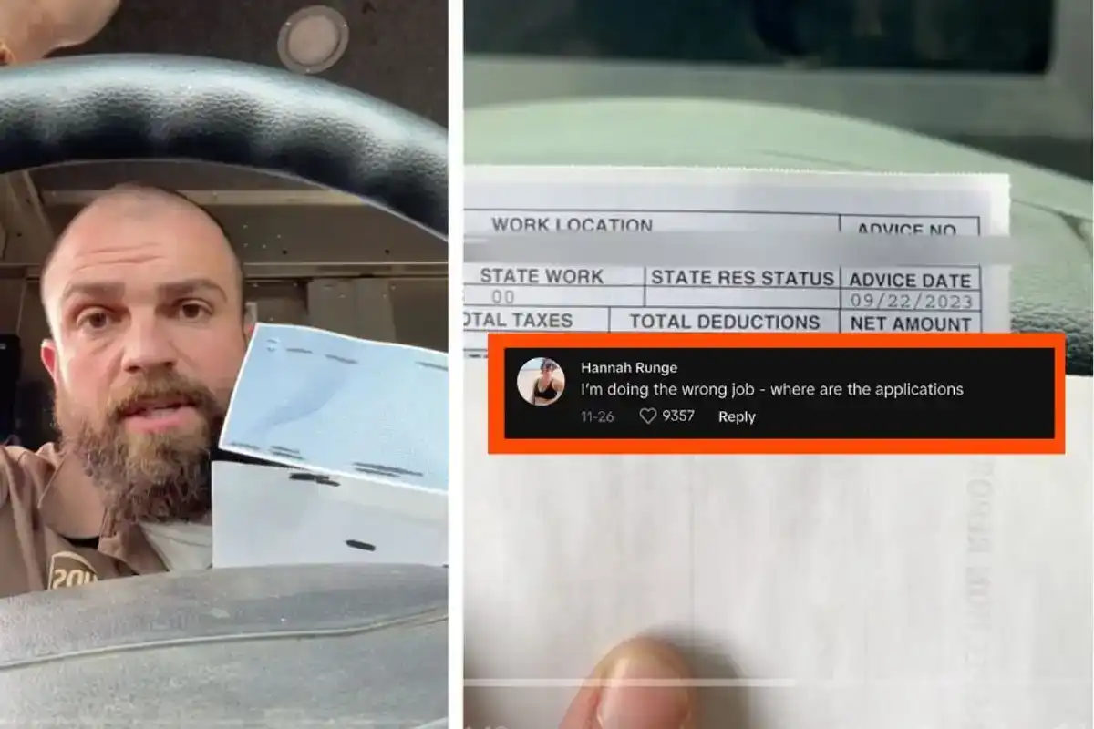 UPS Driver's $44/Hour Pay Stub Goes Viral