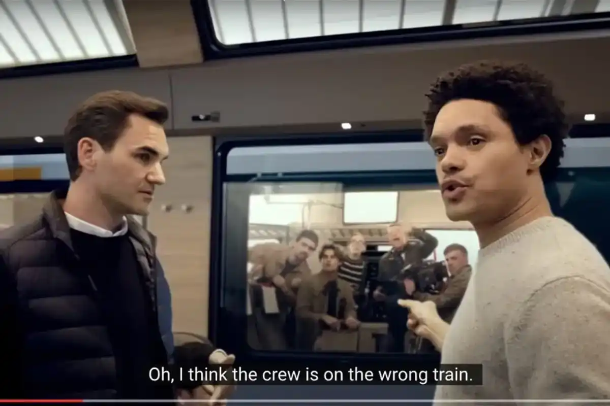 Trevor Noah and Roger Federer's Train Ad Wins Top Prize
