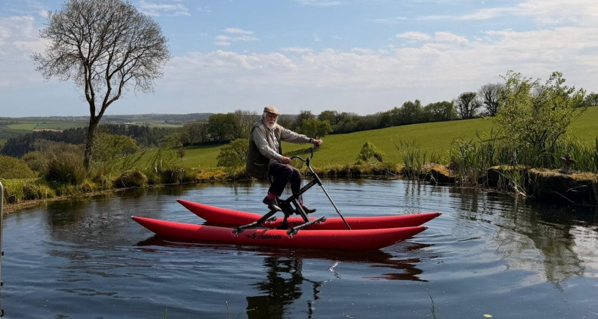 90-Year-Old to Water Bike 104 Miles for UK Rainforest