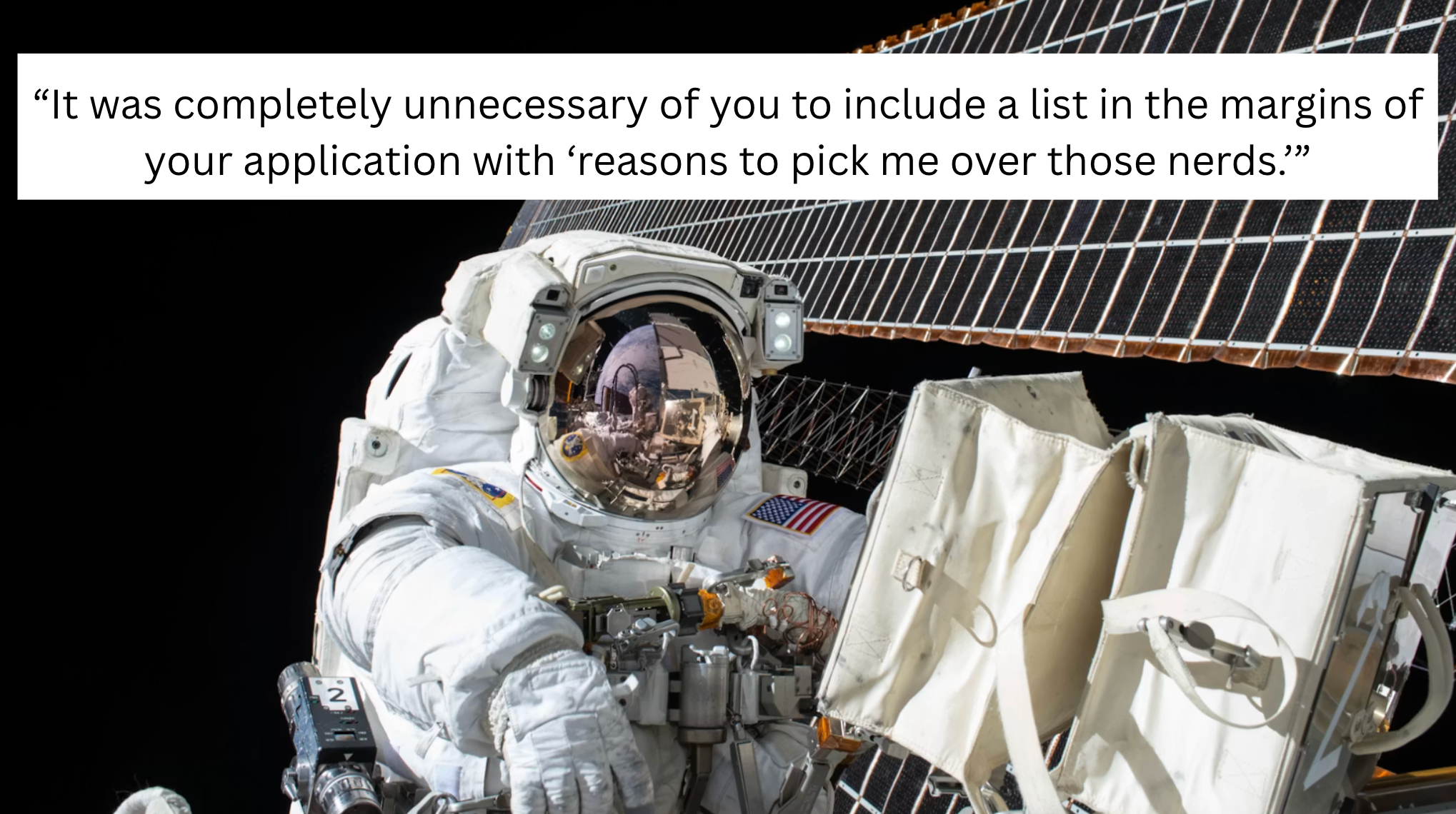 Comedian Writes His Own NASA Rejection Letter as a Joke