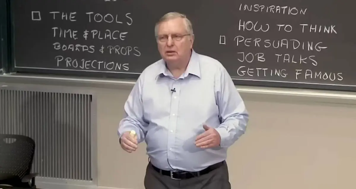 MIT Professor's 40-Year Speech Reveals Public Speaking Secrets