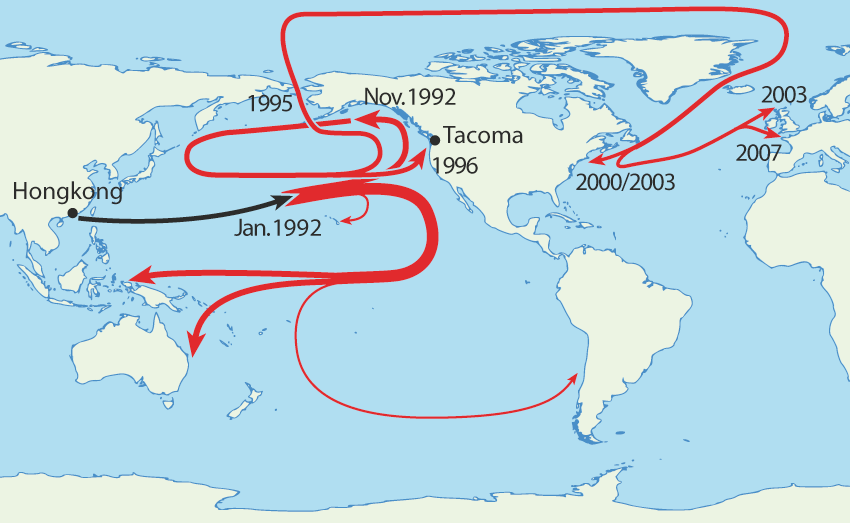 29,000 Rubber Ducks Map Ocean Currents After 1992 Spill - Image 3