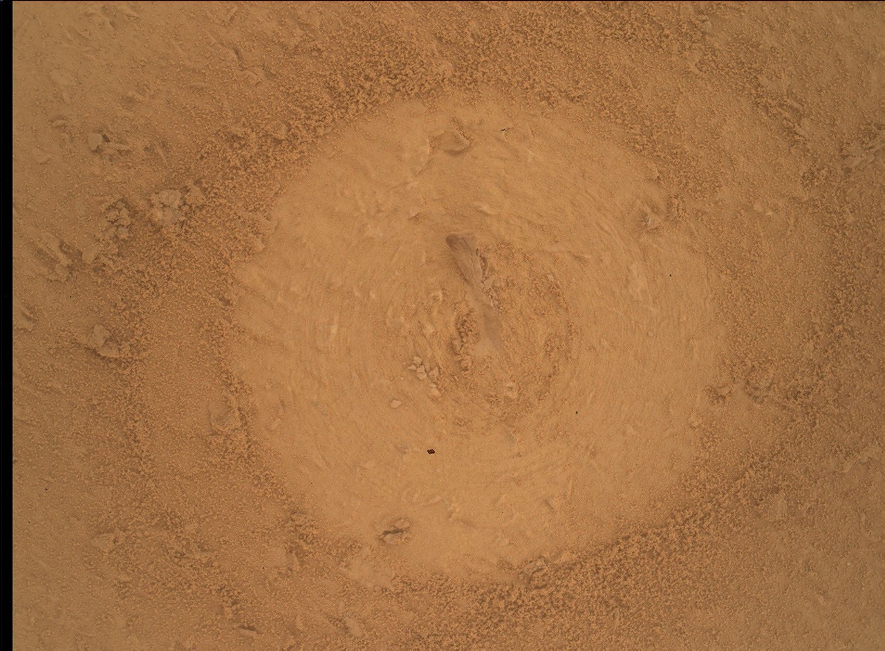 NASA Curiosity rover's close-up view of Basque Lakes drill site on Martian surface