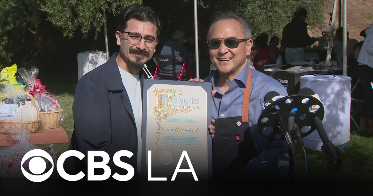 LA Hero Pulls Two People From Burning Car, Gets Honored