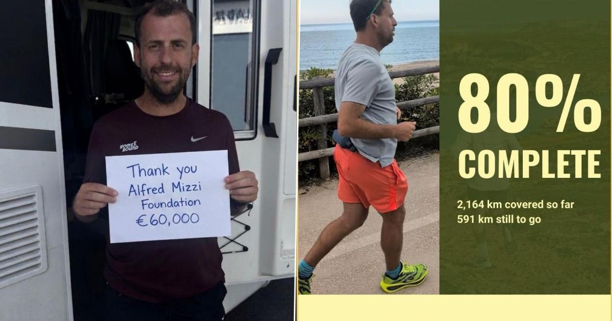 Runner Zach Vella on long-distance charity run through Europe for homeless shelter funding