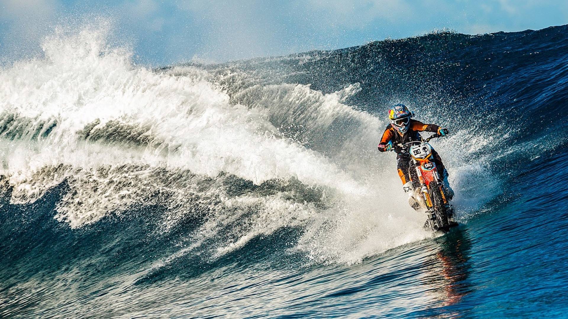Zhang Xue Rides Motorcycle 25 Miles on Water