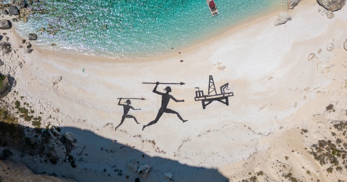 Greek Artist Fights Oil Drilling Near Homer's Odyssey Isle