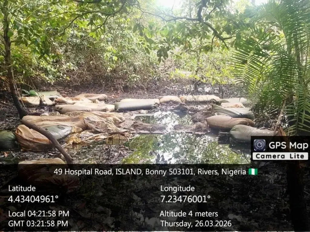 Nigerian Navy Stops Oil Theft, Recovers 20,000 Liters
