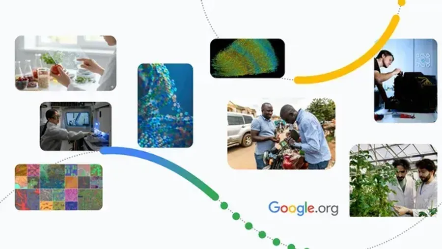 Scientists working with artificial intelligence computers in modern research laboratory setting
