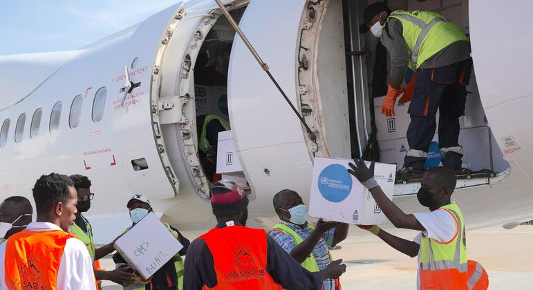 ** Medical supplies and equipment being prepared at Ebola treatment facility in Congo