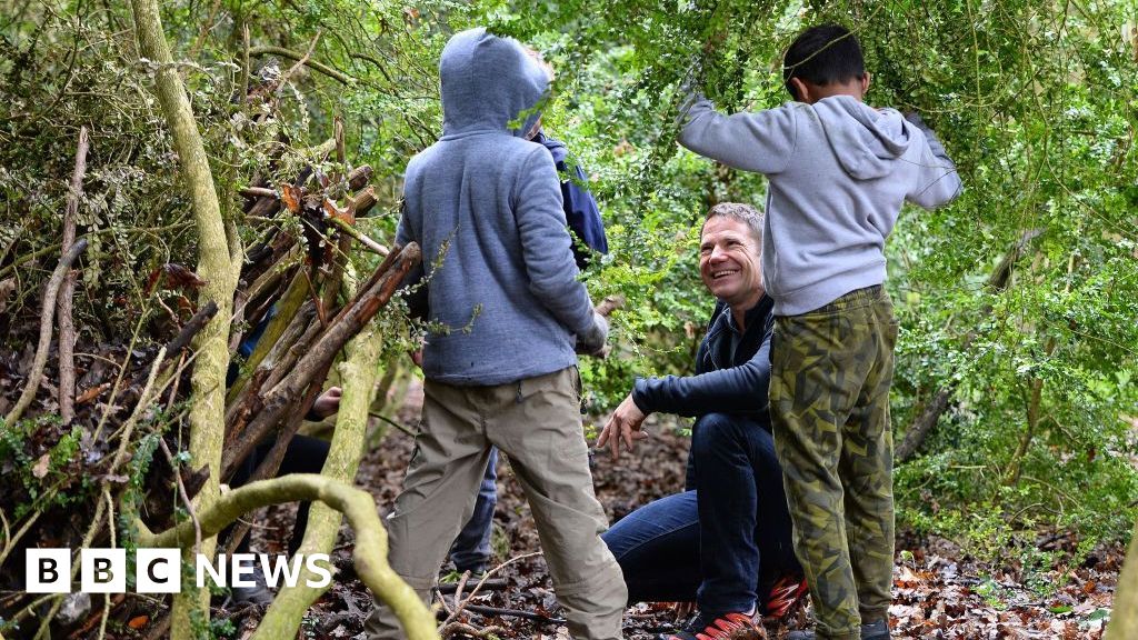 Wildlife presenter Steve Backshall smiling outdoors, encouraging children to explore nature and animals
