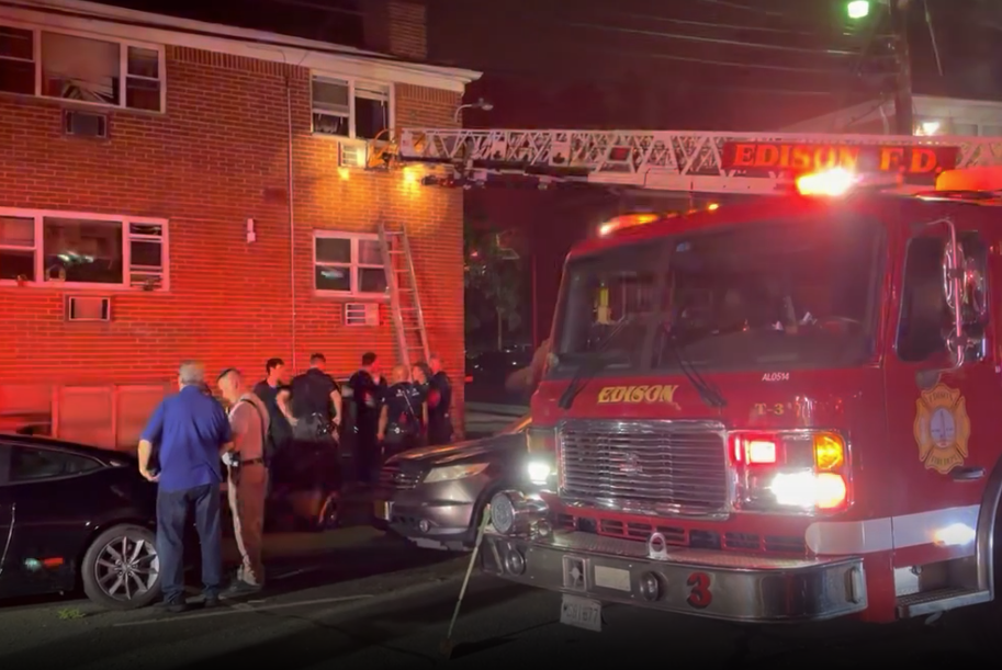 Firefighters Rescue 12 from Edison Apartment Blaze