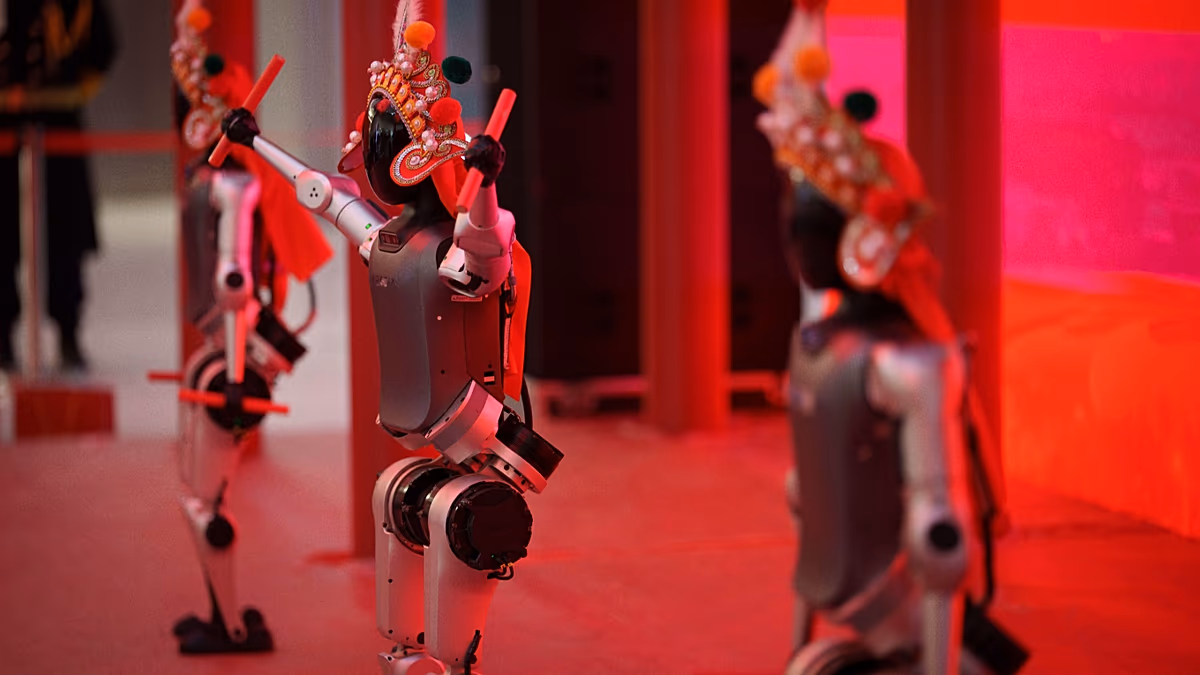 Robots Dance, Play Soccer at Beijing's Lunar New Year Fair