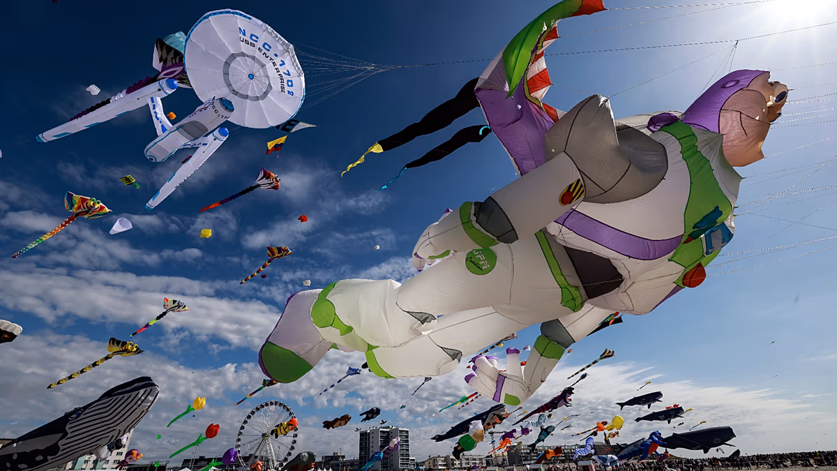 800,000 Flock to France's Giant Kite Festival