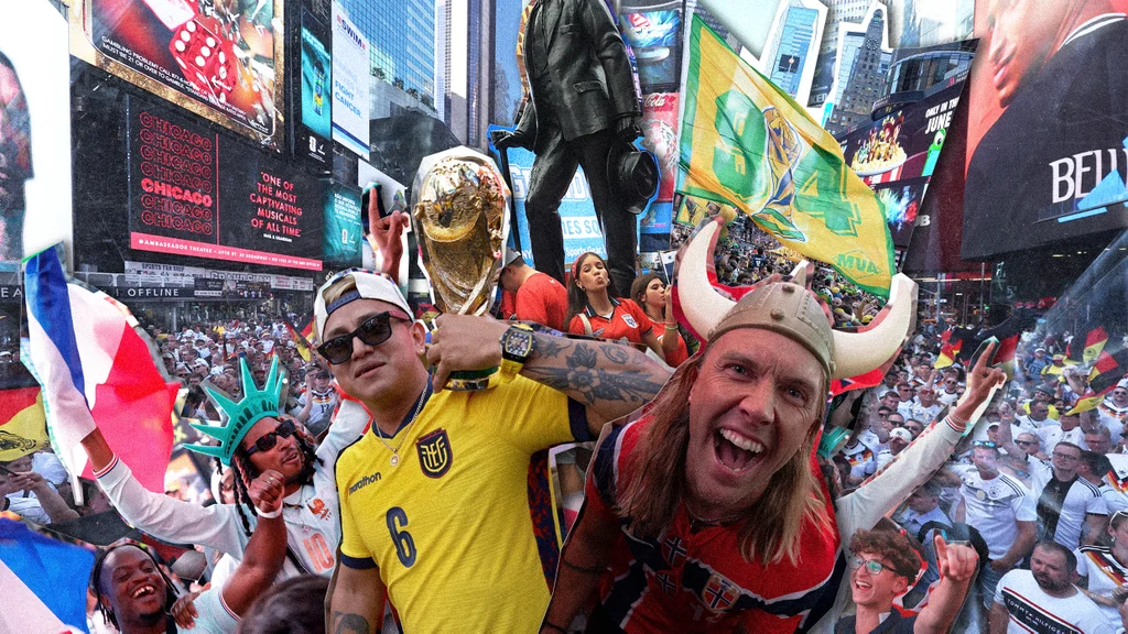 Times Square Becomes World Cup's Unexpected Heart