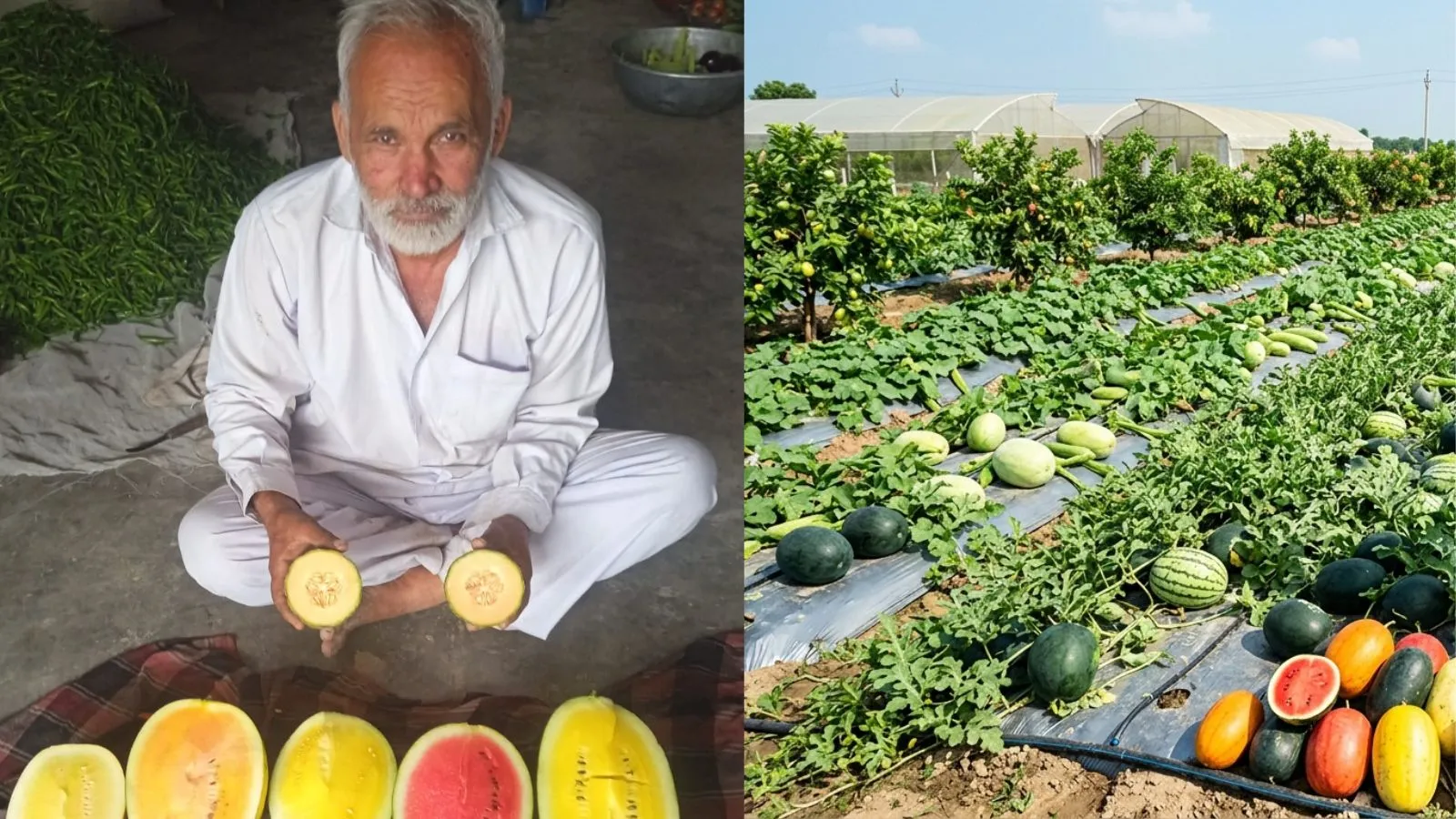 Haryana Farmer Earns $77K Per Acre Growing Rainbow Melons