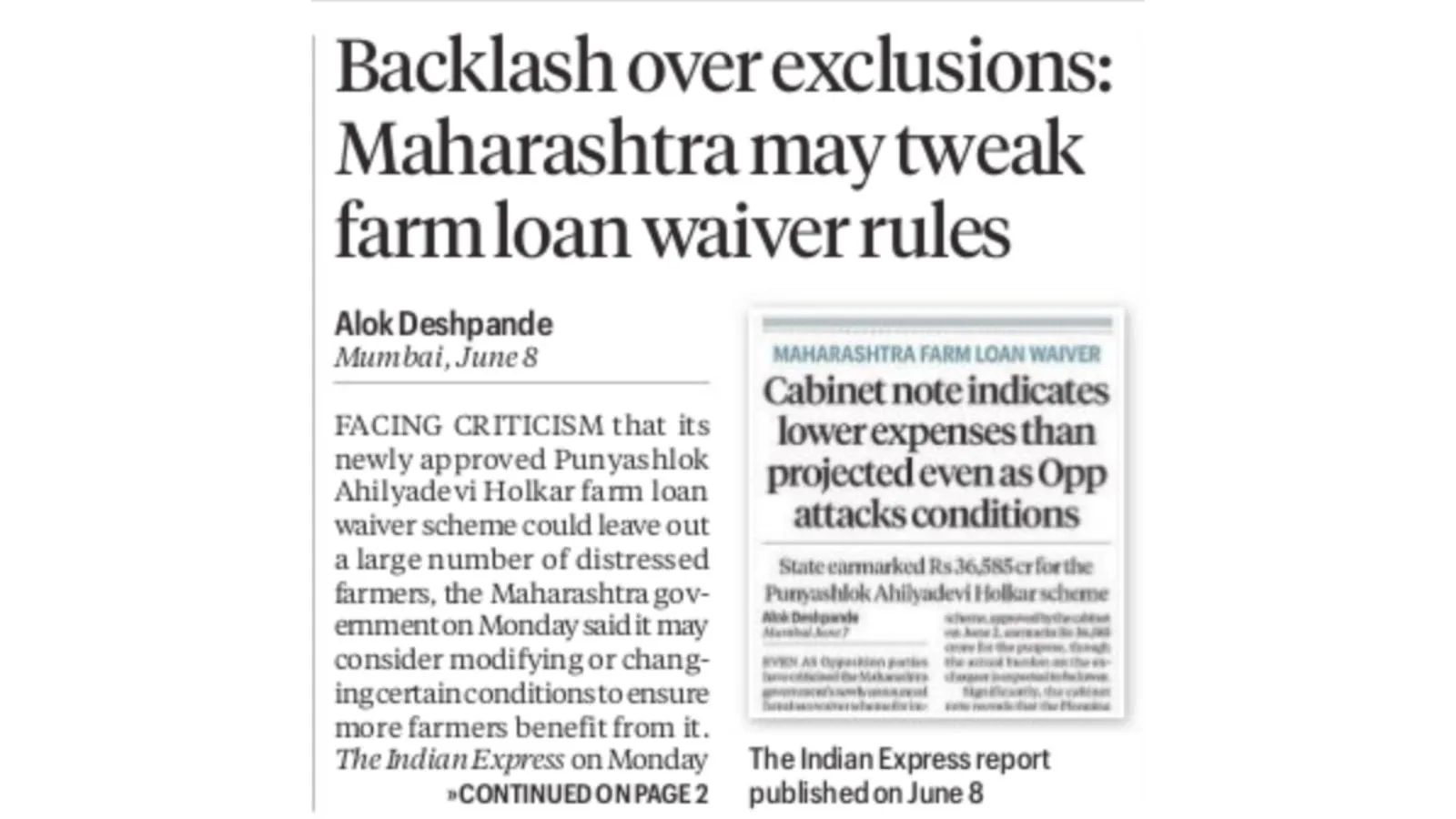 Maharashtra Expands Farm Debt Relief to Help More Families