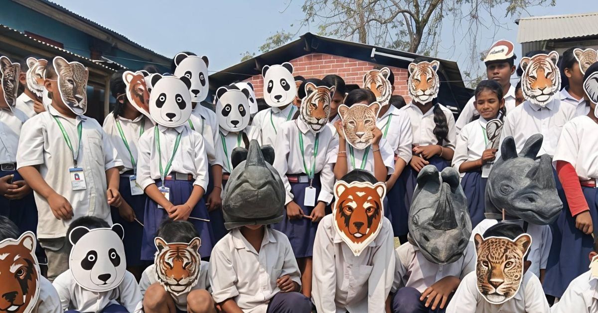 600 Assam Students Learn Wildlife in National Park Safari