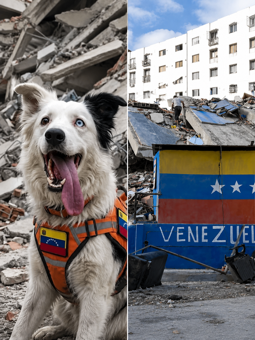 Starving Stray Becomes Hero, Saves 13 in Venezuela Quake