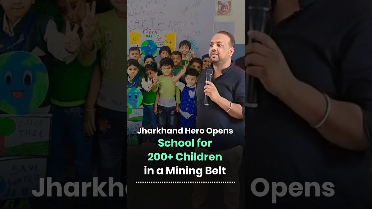 Engineer Builds 11,000 Sq Ft School in Jharkhand Mining Belt