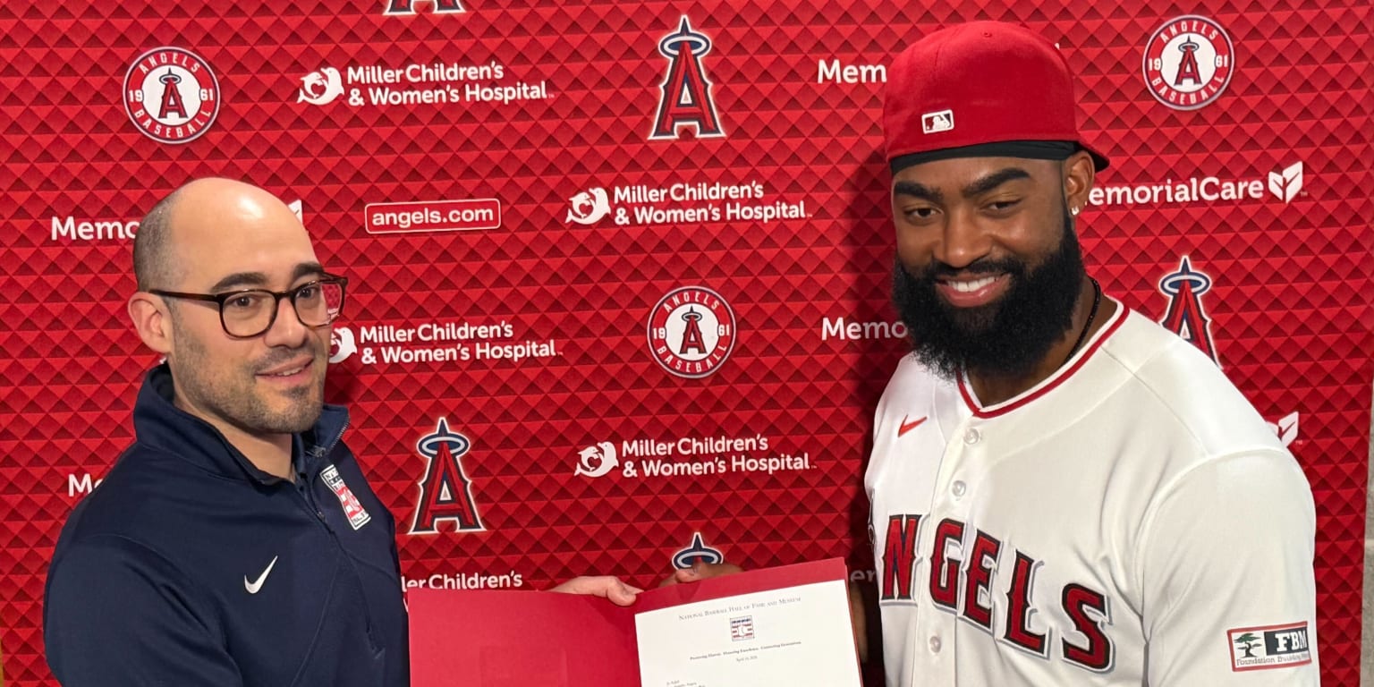 Angels' Adell Donates Historic 3-Homer Robbery Glove