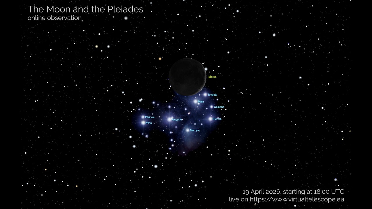 Watch the Moon Pass Through Pleiades Star Cluster Live - Image 2