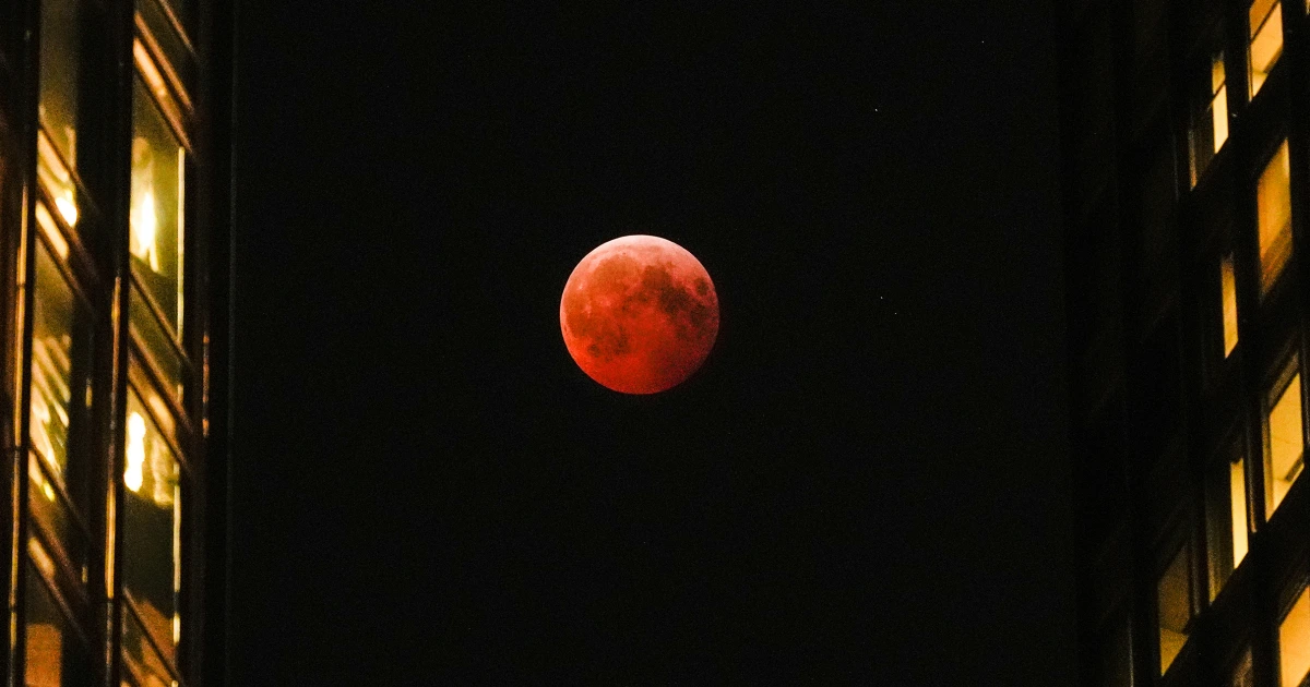 Blood Moon Eclipse Lights Up Skies Tuesday Across Americas
