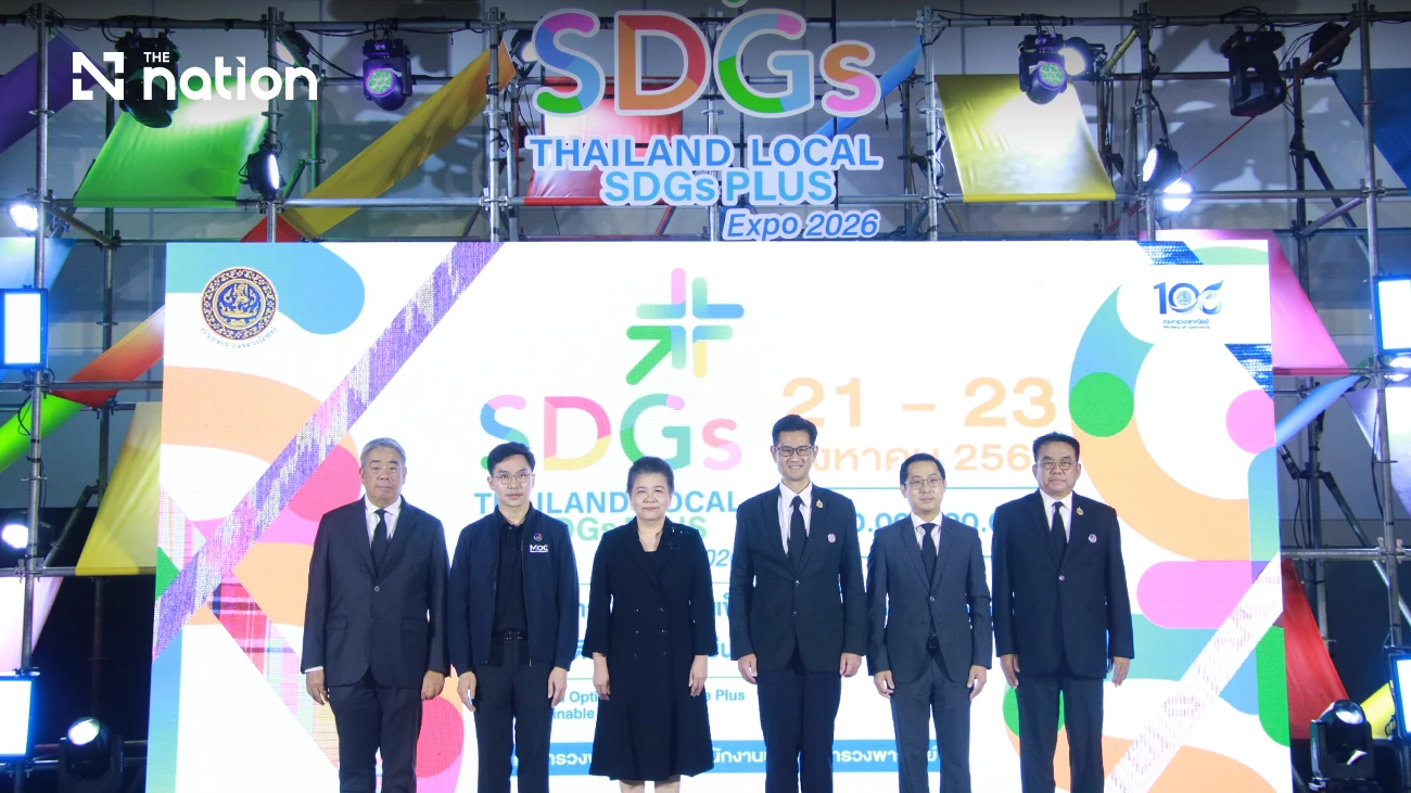 Thai entrepreneurs displaying sustainable products at Thailand Local SDGs Plus Expo in Bangkok